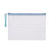 Mesh Zipper Pouches, 10-Pack, A4 Size, Blue view 1