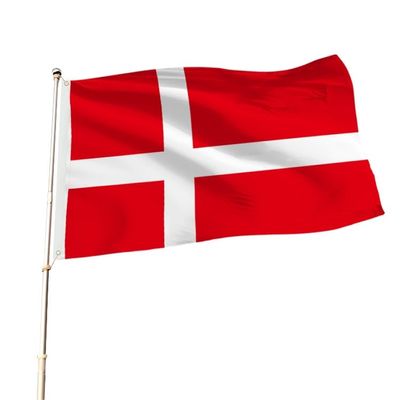 Danish National Flag with Eyelets, 90 x 150 cm