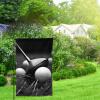 Black and White Golf Flag, 32.5 x 45.7 cm, Outdoor Garden Decoration Flag view 2