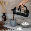 Caf Ol Everyday French Press Coffee Maker, 6 Cups, Black Plastic, Rust-Resistant Stainless Steel Filter, Insulated Plastic Frame, Dishwasher-Safe view 4
