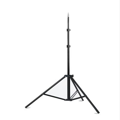 PopieL 1.7 m Foldable Phone Tripod Light Stand, Extendable Stand for Smartphones, Makeup and Live-Streaming Lights, Compatible with iPhone and Android, Black