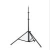 PopieL 1.7 m Foldable Phone Tripod Light Stand, Extendable Stand for Smartphones, Makeup and Live-Streaming Lights, Compatible with iPhone and Android, Black view 1