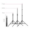 PopieL 1.7 m Foldable Phone Tripod Light Stand, Extendable Stand for Smartphones, Makeup and Live-Streaming Lights, Compatible with iPhone and Android, Black view 2