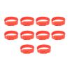 Mumusuki 10-Pack Goat Collars, Sheep Identification Bands, PU, Lightweight, 36 cm, Red view 1