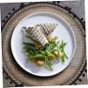 MAGICLULU Black Decorative Fabric Placemat, Heat-Insulating and Heat-Resistant, 40 cm view 2