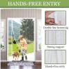 Full-Frame Magnetic Insect Screen Door for Balcony Doors, White, 215 x 210 cm view 3