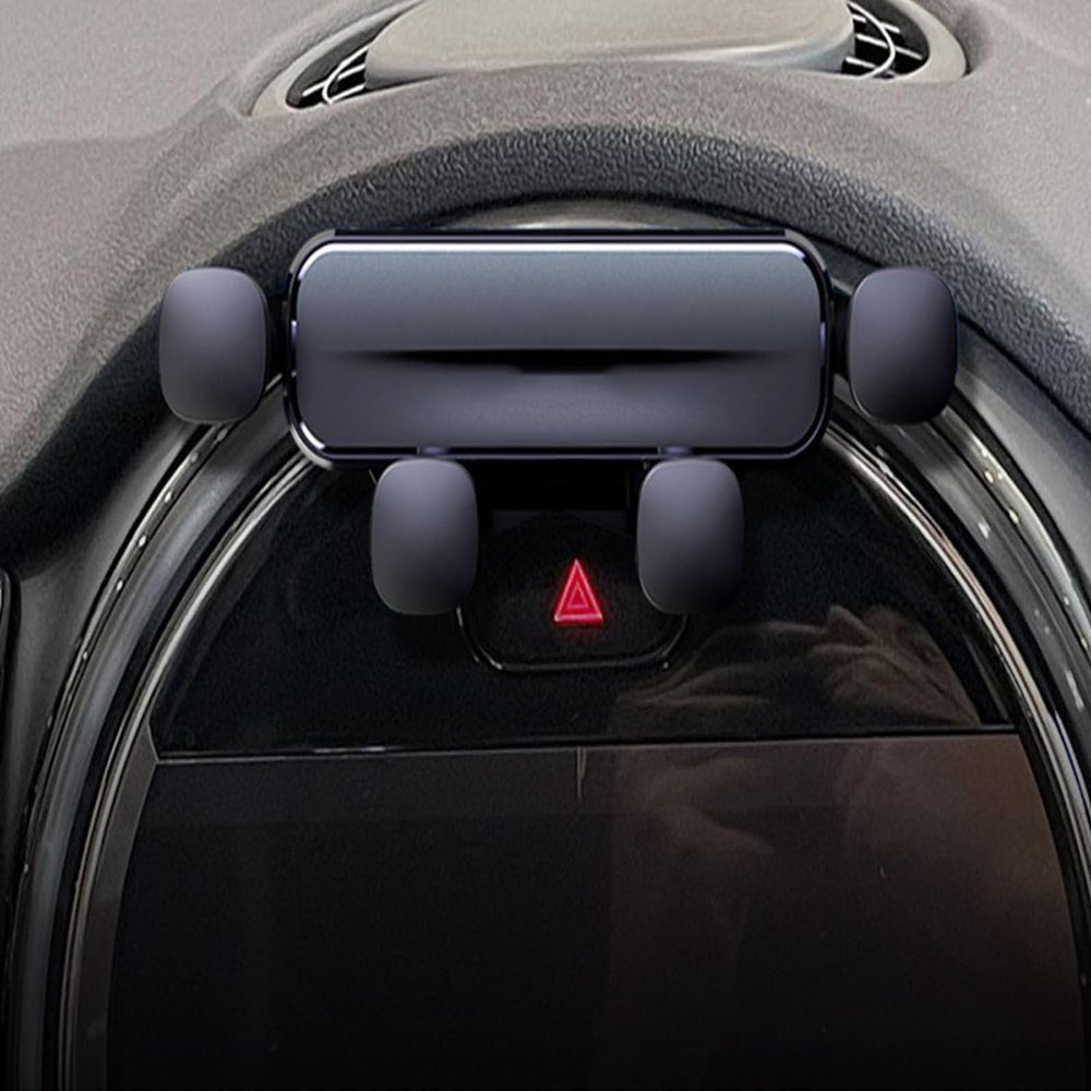 LECREA Car Phone Holder for 2022 BMW MINI, 360° Rotating, Gray