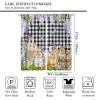 COALHO Rustic Farmhouse Easter Egg Bunny Blackout Curtains view 2
