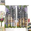 COALHO Rustic Farmhouse Easter Egg Bunny Blackout Curtains view 3