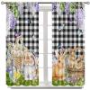 COALHO Rustic Farmhouse Easter Egg Bunny Blackout Curtains view 4