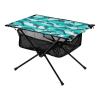 FRODOTGV Blue Dolphin Marine Pattern Folding Camping Side Table with Storage Bag view 1