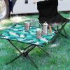 FRODOTGV Blue Dolphin Marine Pattern Folding Camping Side Table with Storage Bag view 4