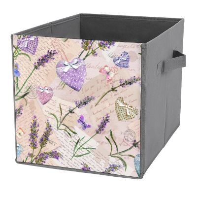 FWJZDSP Summer Lavender Vintage Storage Cube