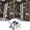 Sliding Ladder Hardware Kit, Carbon Steel Rails Only view 1