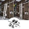 Sliding Ladder Hardware Kit, Carbon Steel Rails Only view 2