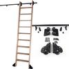 Sliding Ladder Hardware Kit, Library Ladder Rail + Extension view 1