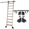 Sliding Ladder Hardware Kit, Library Ladder Rail + Extension view 2