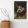 Adult Paint by Numbers Kit, Émile Munier, The Milk Bowl, 1874, Canvas view 1