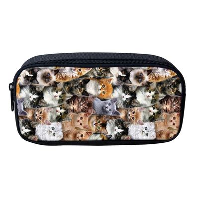 SJOAOAA Gray Pit Bull Pattern Pencil Case