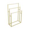 WPJBDS Freestanding 3-Tier Metal Towel Rack, Gold view 1