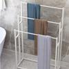 WPJBDS Freestanding 3-Tier Metal Towel Rack, Gold view 4