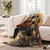 KeAan Monster Truck Cartoon Plush Blanket, Soft Personalized Flannel Gift Blanket, 50 x 60 in (127 x 152 cm) view 3