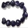 AMAZWI Natural Quartz 16 x 16 mm Crystal Turquoise-Embedded Agate Tiger Eye Heart-Shaped Beads for DIY Jewelry Making, Bracelet, Necklace, 12-Piece Strand (Color: No. 23, Size: 16 mm) view 1