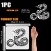 FINGERINSPIRE Realistic Snake Painting Stencil, 30 x 30 cm, Reusable Plastic Template view 2
