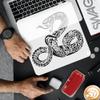 FINGERINSPIRE Realistic Snake Painting Stencil, 30 x 30 cm, Reusable Plastic Template view 3