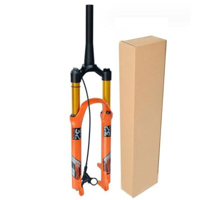 ZECHAO Disc Brake Front Suspension Fork for 29/27.5/26-Inch Mountain Bikes, Aluminum Alloy, 1-1/8-Inch, 9 mm Quick Release, Manual/Crown Lockout (Color: Tapered Remote Lock, Size: 27.5 in)