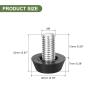 sourcing map Adjustable Furniture Levelers, M8 x 15 mm, Black, 12-Pack view 2