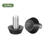 sourcing map Adjustable Furniture Levelers, M8 x 15 mm, Black, 12-Pack view 3