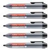 Edding Retract 12 Whiteboard Marker, Black, Round Tip, 1.5–3 mm, 5-Pack view 1