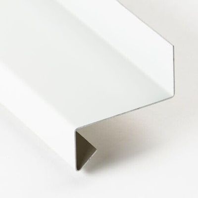 Aluminum Drip Flashing, 5° Slope, RAL 9010, 1 mm