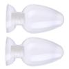 2-Piece Conical Clear Glass Laboratory Flask Set, Heart-Shaped, for Samples view 1