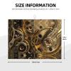 Cool Steampunk Gears Large Kitchen Drying Mat view 3