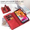 GoodcAcy Wallet Case for Samsung Galaxy A03S, Premium PU Leather Flip Cover, Red view 4