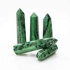 BOMDOG 1-Piece 85–90 mm Natural Epidote Point, Polished Ruby Gemstone Obelisk Crystal Decoration, Beautiful Crystal Xiaguolings view 2