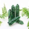 BOMDOG 1-Piece 85–90 mm Natural Epidote Point, Polished Ruby Gemstone Obelisk Crystal Decoration, Beautiful Crystal Xiaguolings view 3