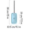 SUREK Soft Freestanding Toilet Brush with Wall-Mount Holder view 2