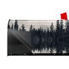 Magnetic Mailbox Cover, Canadian Smokey Mountain Cliff, Standard Size, 21 x 18 in view 3