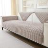 GKXLH Soft Flannel Non-Slip Sofa Cover for 2-, 3-, or 4-Seater Sofas (Light Coffee) view 1