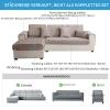 GKXLH Soft Flannel Non-Slip Sofa Cover for 2-, 3-, or 4-Seater Sofas (Light Coffee) view 4