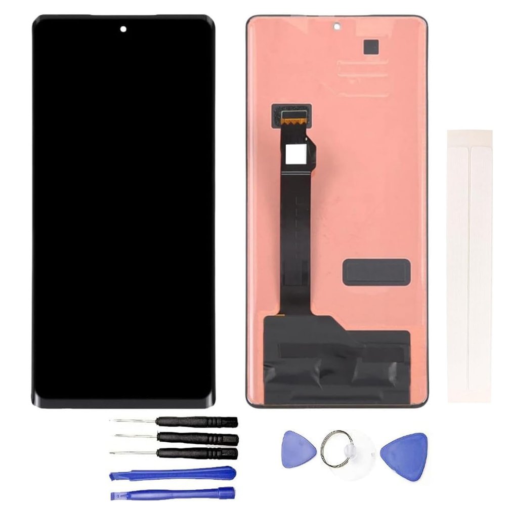 JayTong LCD Screen Replacement for Motorola Moto X40 XT2301-5 with Touchscreen Glass and Repair Tools, Black