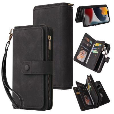 GoodcAcy Wallet Flip Case for Samsung Galaxy A72 5G/4G, Black