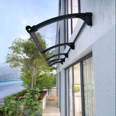 Modern Transparent Polycarbonate Door Canopy, 90 x 170 cm