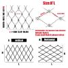 SHUDONGDEN 304 Stainless Steel Rope Netting, Flexible Safety Mesh for Balconies, Pet Fences and Outdoor Use, H1 x L2 m / H3.28 x L6.56 ft view 2