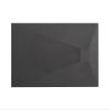 VBChome Shower Tray 100 x 80 x 2.5 cm, Black Stone Texture, Extra-Flat, SMC Composite view 1