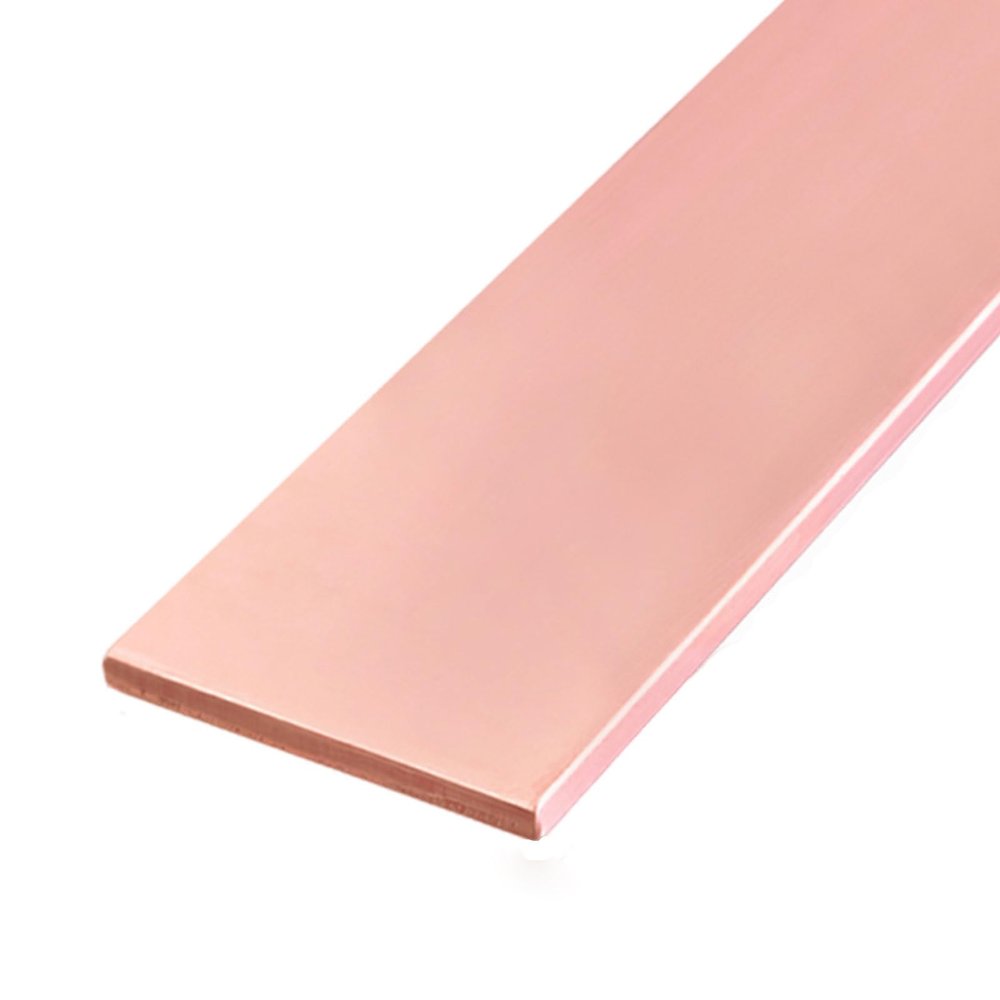 COYOUCO Copper Flat Bar, 500 mm L x 50 mm W x 5–20 mm Thick, 20 mm