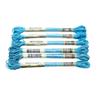 Embroidery Thread, 6-Piece Set, Cobalt Blue, Light-Effect High-Gloss Metallic Thread, 8 m, 6 Strands view 1
